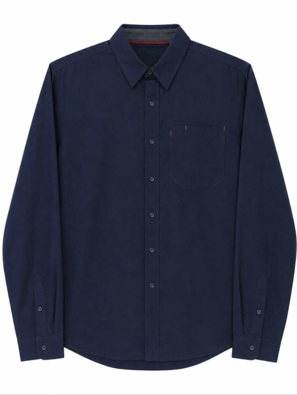 Bridge And Burn x Kiriko Navy Button Up Shirt Long Sleeve 100% Cotton Medium